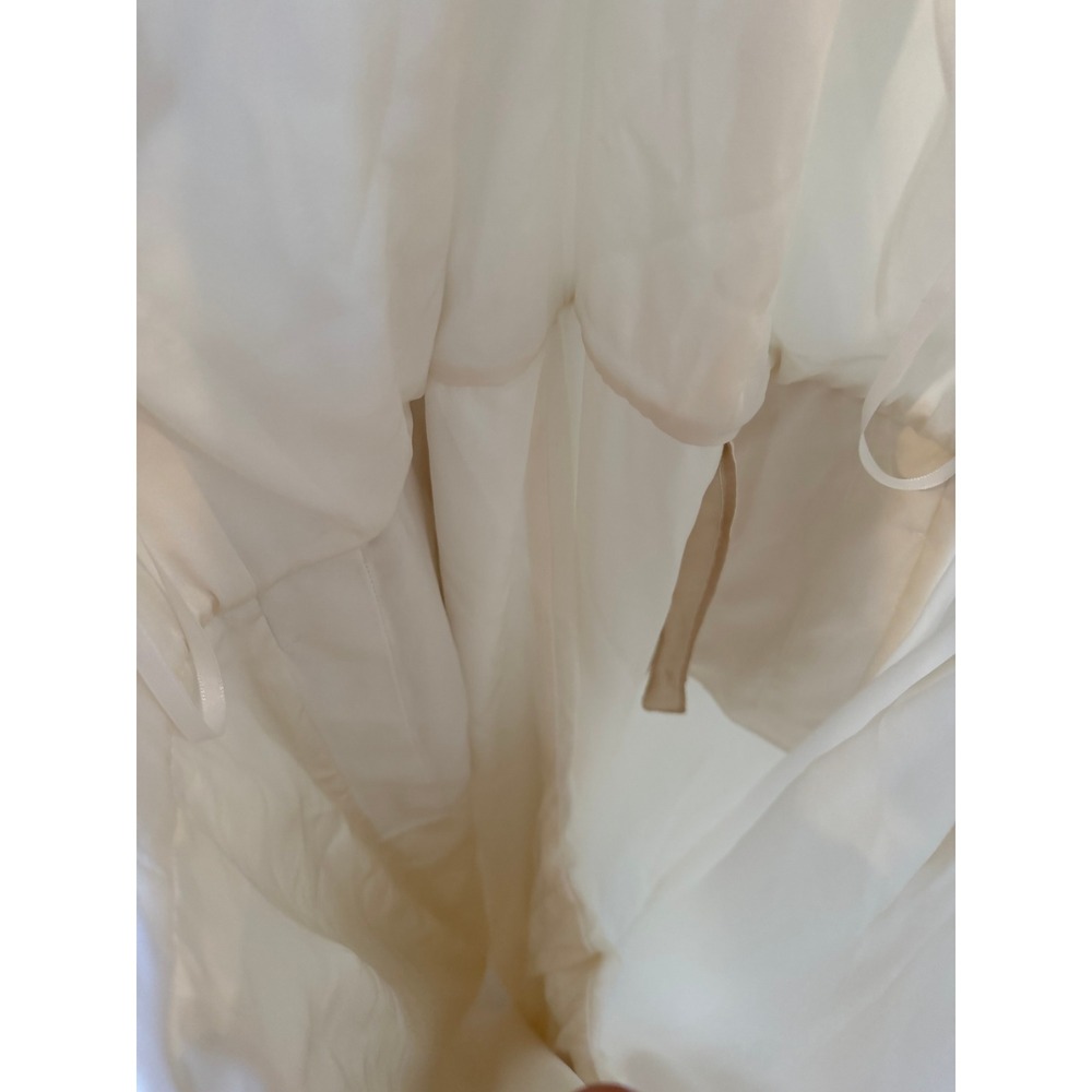 St. John Bianco White Twisted Halter Jumpsuit Size 12 NWT Engagement Bridal - Picture 8 of 14